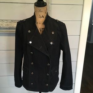 Chico’s Military Denim Jacket